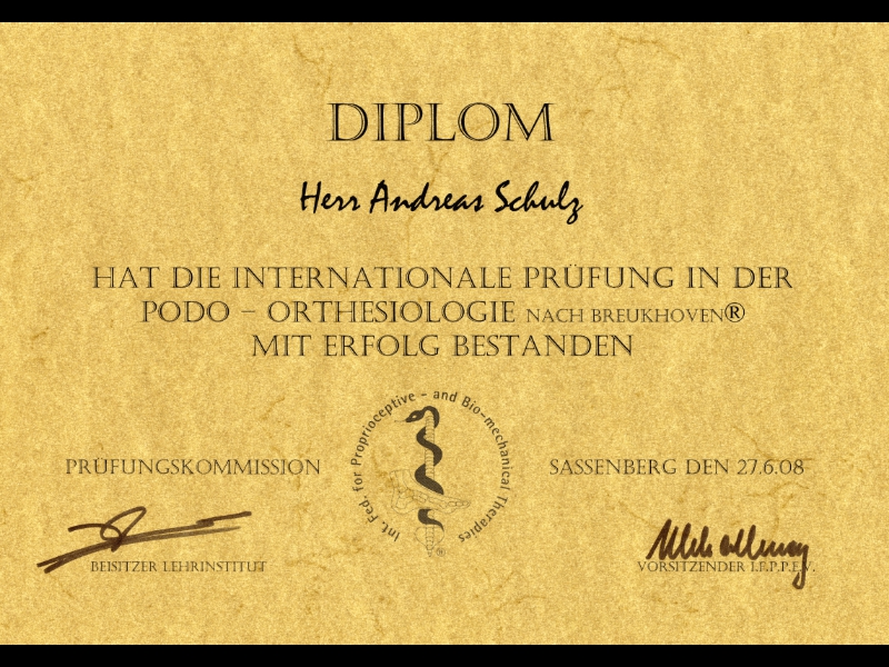 Diplom Podo-Orthesiologie